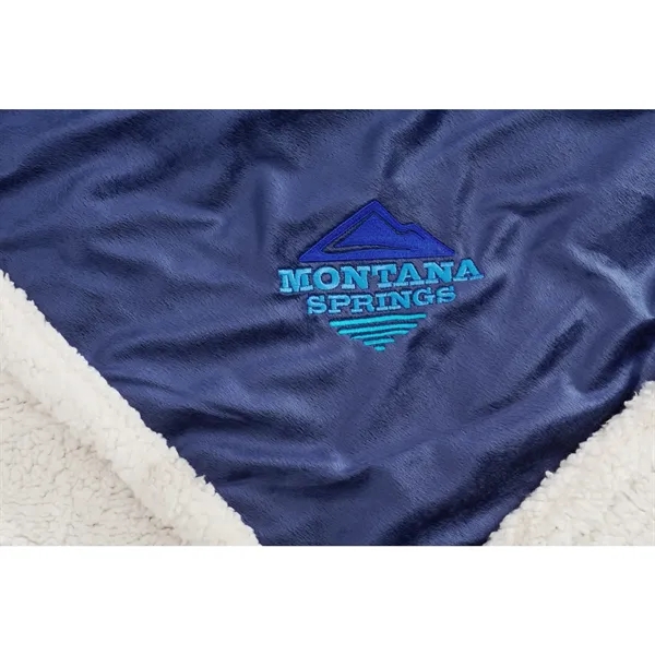 50" x 60" Sherpa blanket with vintage branding.... from ASI 66887 PCNA / Leeds