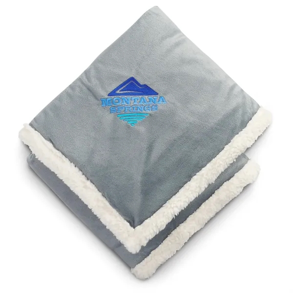 50" x 60" Sherpa blanket with vintage branding.... from ASI 66887 PCNA / Leeds