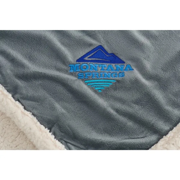 50" x 60" Sherpa blanket with vintage branding.... from ASI 66887 PCNA / Leeds