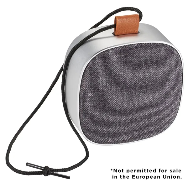 Waterproof Bluetooth speaker made with metal and fabric.... from ASI 66887 PCNA / Leed’s