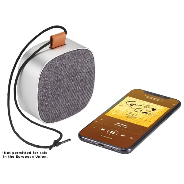 Waterproof Bluetooth speaker made with metal and fabric.... from ASI 66887 PCNA / Leed’s