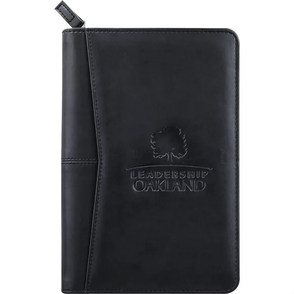 Zippered padfolio with business card holders, USB flash drive holders, ID... from ASI 66887 PCNA / Leeds