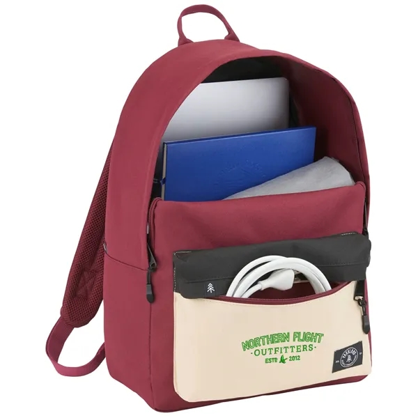 6" x 17.75" x 12.25" backpack with laptop sleeve... from ASI 66887 PCNA / Leeds