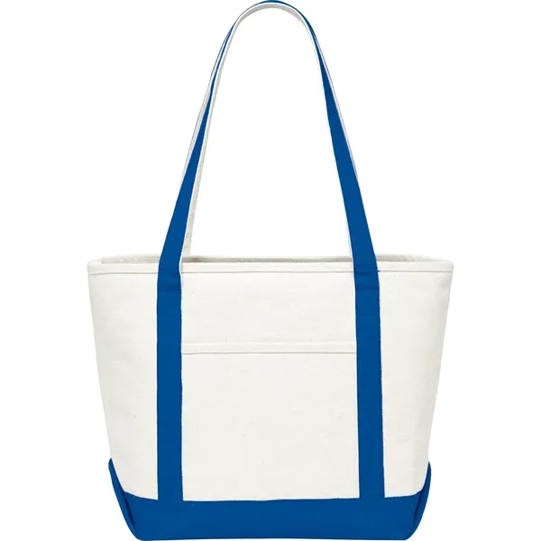7" x 13.25" x 19.75" cotton canvas boat tote with 12"... from ASI 66887 PCNA / Leeds
