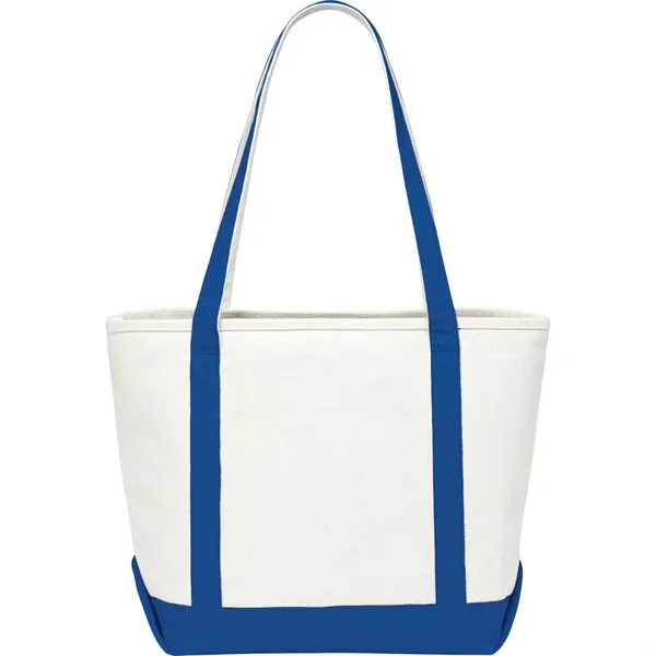 7" x 13.25" x 19.75" cotton canvas boat tote with 12"... from ASI 66887 PCNA / Leeds