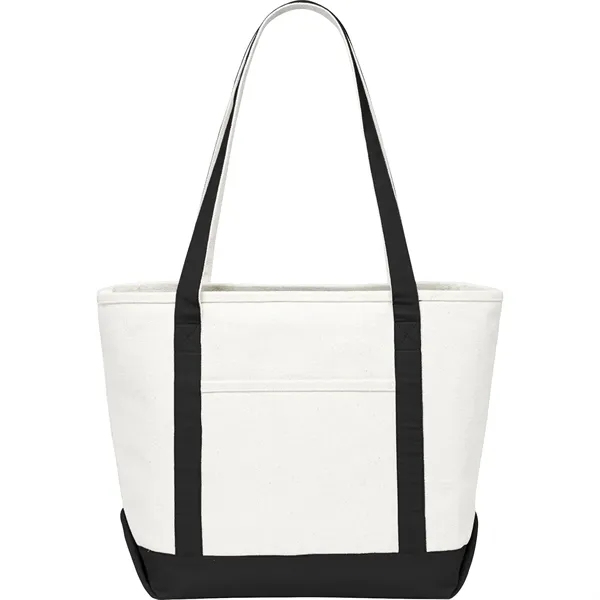 7" x 13.25" x 19.75" cotton canvas boat tote with 12"... from ASI 66887 PCNA / Leeds