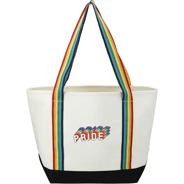 7" x 13.25" x 19.75" cotton canvas boat tote with 12"... from ASI 66887 PCNA / Leeds