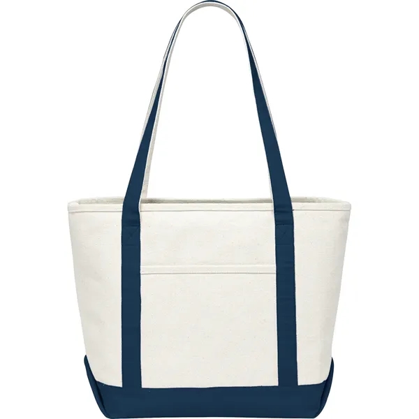 7" x 13.25" x 19.75" cotton canvas boat tote with 12"... from ASI 66887 PCNA / Leeds
