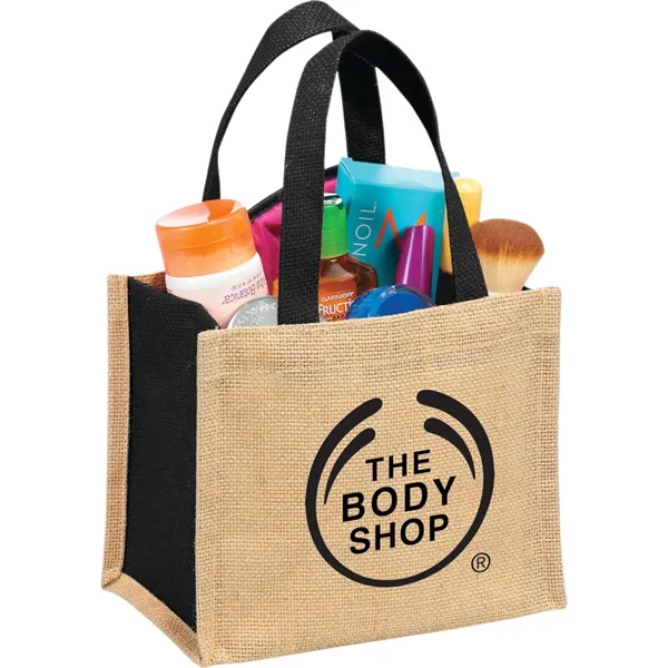 5.25" x 6.5" x 7.75" jute gift tote bag.... from ASI 66887 PCNA / Bullet