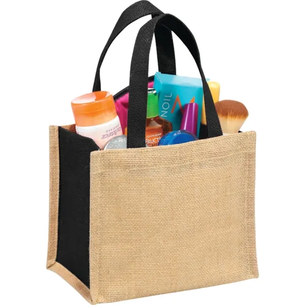 5.25" x 6.5" x 7.75" jute gift tote bag.... from ASI 66887 PCNA / Bullet