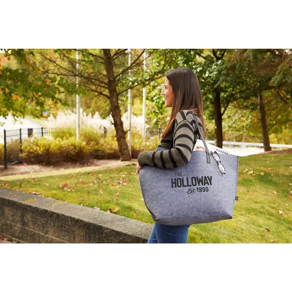 7" x 23" x 14" recycled felt shoulder tote bag.... from ASI 66887 PCNA / Bullet