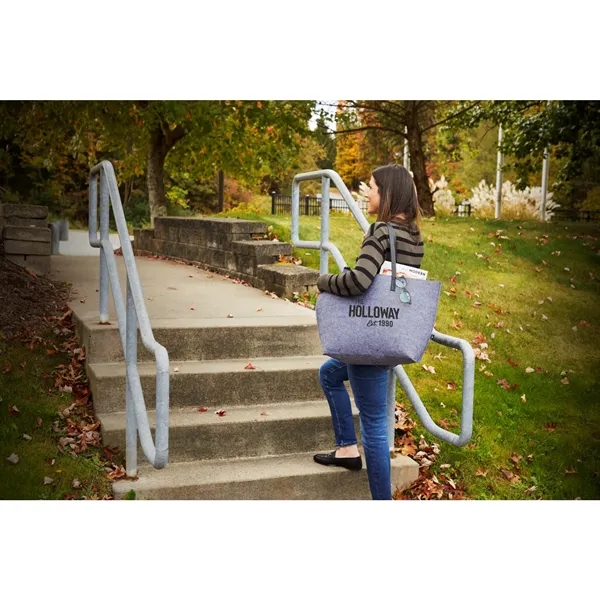 7" x 23" x 14" recycled felt shoulder tote bag.... from ASI 66887 PCNA / Bullet