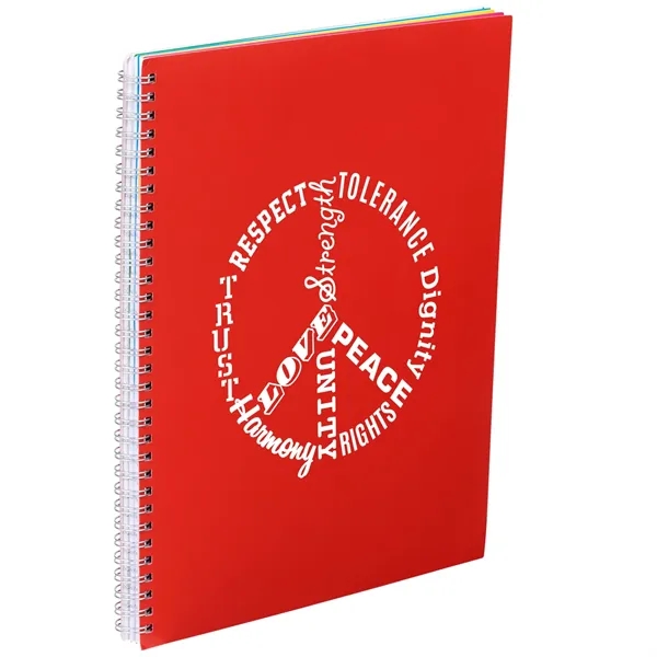 8.5" x 11" five-subject notebook with 240 pages of lined paper... from ASI 66887 PCNA / Bullet