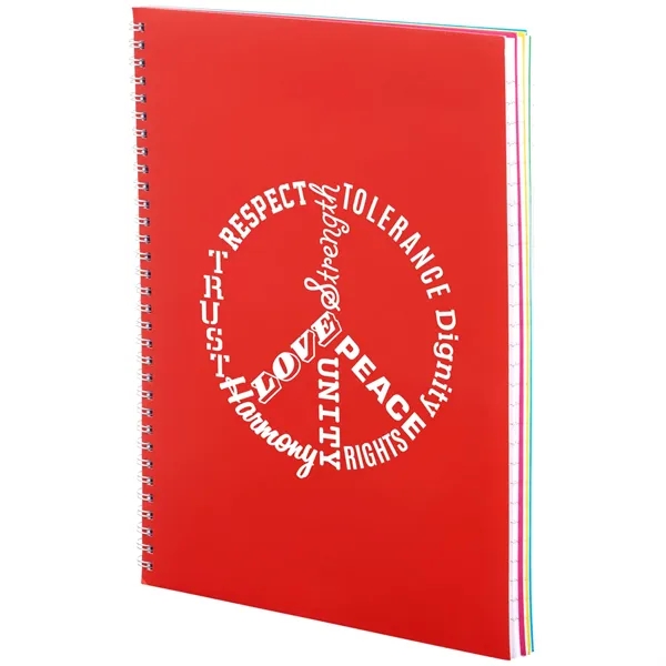 8.5" x 11" five-subject notebook with 240 pages of lined paper... from ASI 66887 PCNA / Bullet