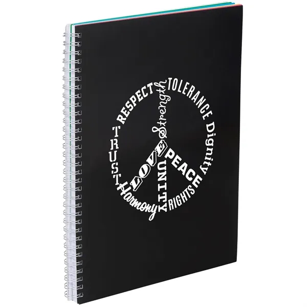8.5" x 11" five-subject notebook with 240 pages of lined paper... from ASI 66887 PCNA / Bullet