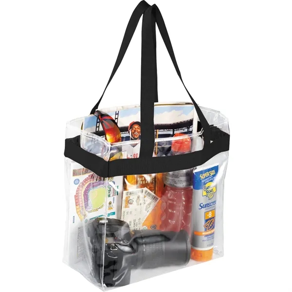 6" x 12" x 12" clear stadium the bag with dual... from ASI 66887 PCNA / Leeds