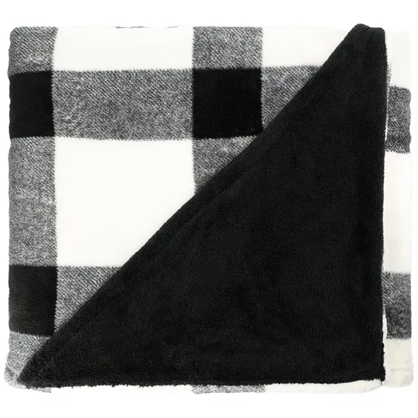 60" x 70" buffalo plaid plush throw blanket.... from ASI 66887 PCNA / Leeds
