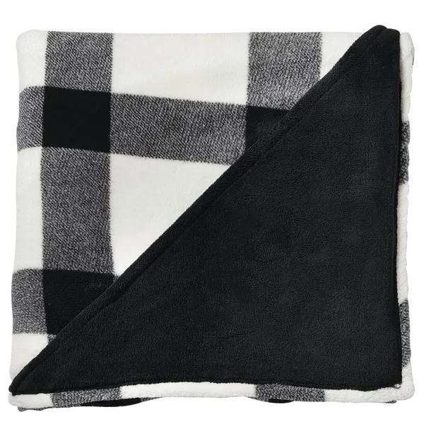 60" x 70" buffalo plaid plush throw blanket.... from ASI 66887 PCNA / Leeds