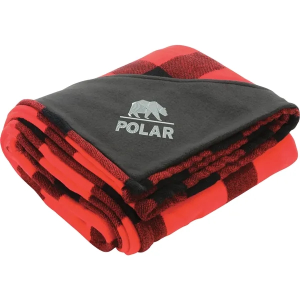60" x 70" buffalo plaid plush throw blanket.... from ASI 66887 PCNA / Leeds