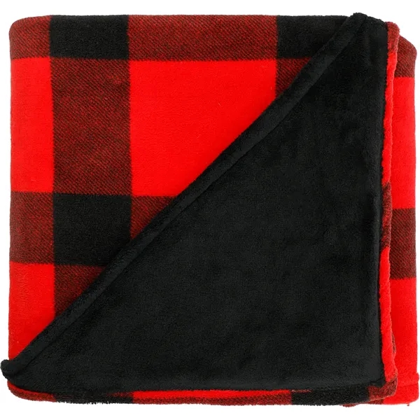 60" x 70" buffalo plaid plush throw blanket.... from ASI 66887 PCNA / Leeds