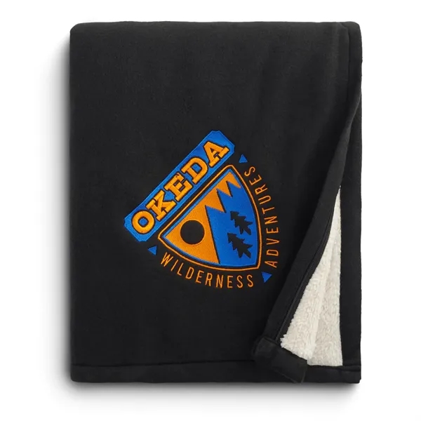 60" x 50" fleece-sherpa blanket.... from ASI 66887 PCNA / Leeds
