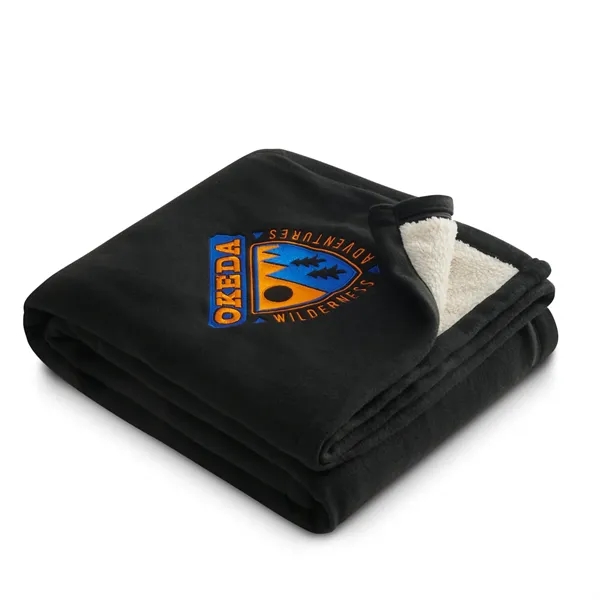 60" x 50" fleece-sherpa blanket.... from ASI 66887 PCNA / Leeds