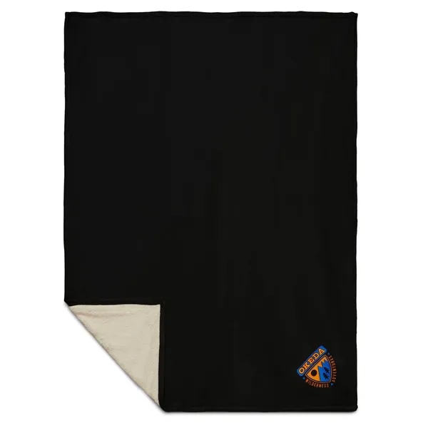 60" x 50" fleece-sherpa blanket.... from ASI 66887 PCNA / Leeds
