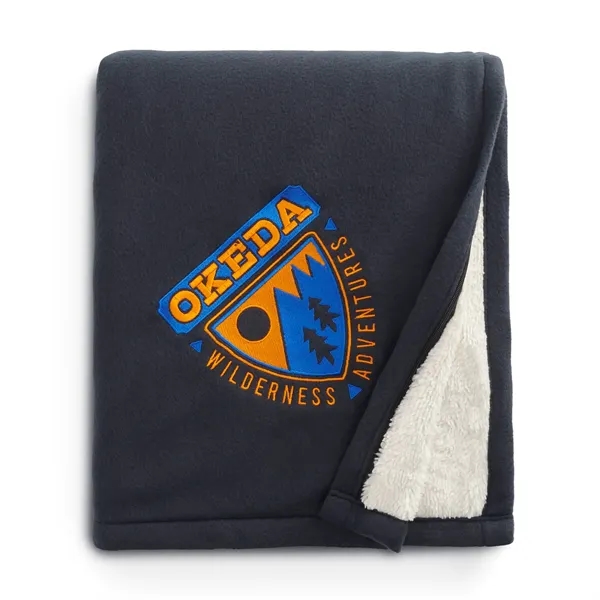60" x 50" fleece-sherpa blanket.... from ASI 66887 PCNA / Leeds