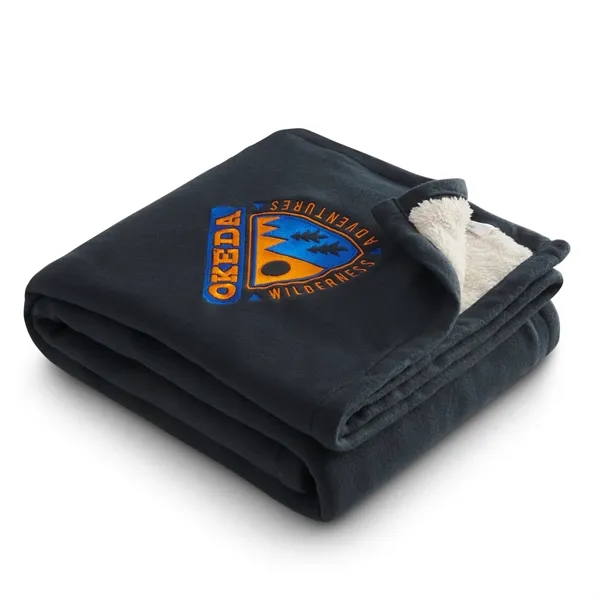 60" x 50" fleece-sherpa blanket.... from ASI 66887 PCNA / Leeds