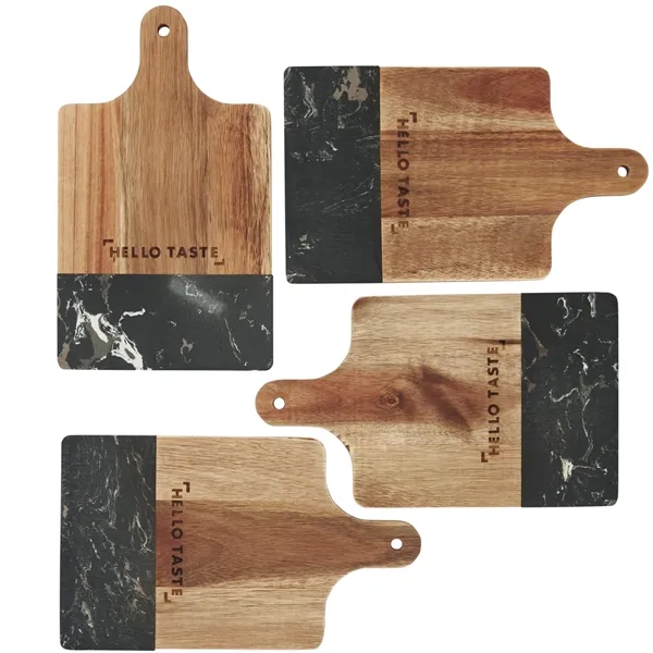 Black marble and acacia wood cutting board.... from ASI 66887 PCNA / Leeds