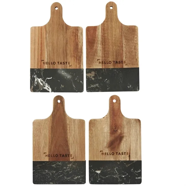 Black marble and acacia wood cutting board.... from ASI 66887 PCNA / Leeds