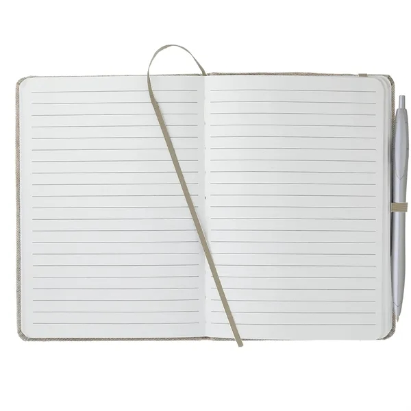 5" x 7" recycled cotton-bound notebook with 60 ruled pages.... from ASI 66887 PCNA / Bullet