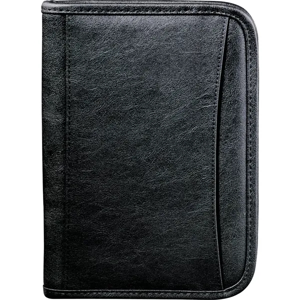 Zippered pad folio with interior organizer, front pocket, elastic pen loop... from ASI 66887 PCNA / Leeds
