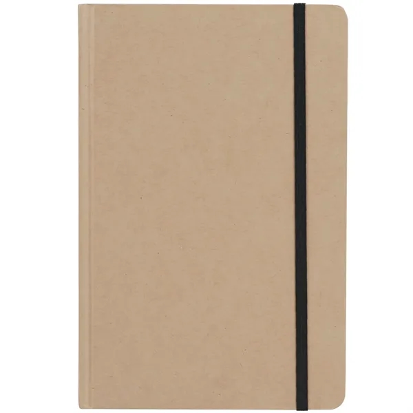 5.5" x 8.5" recycled cardboard notebook with 80 ruled sheets and... from ASI 66887 PCNA / Bullet