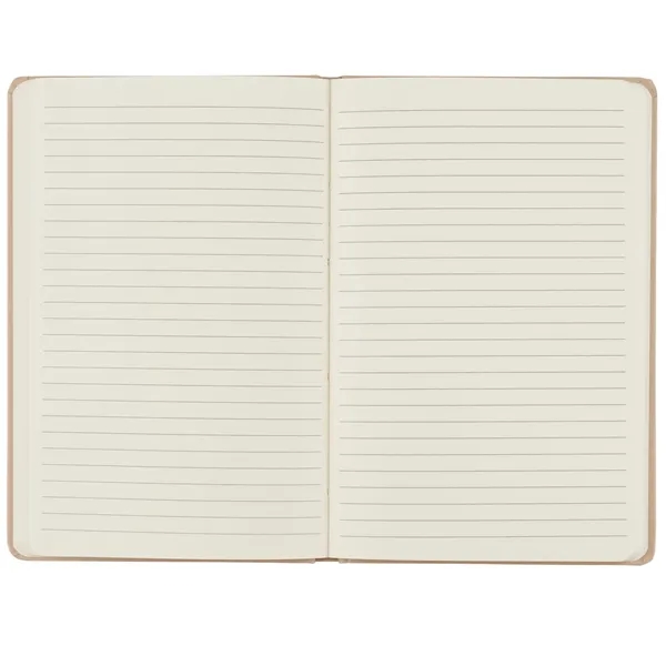 5.5" x 8.5" recycled cardboard notebook with 80 ruled sheets and... from ASI 66887 PCNA / Bullet
