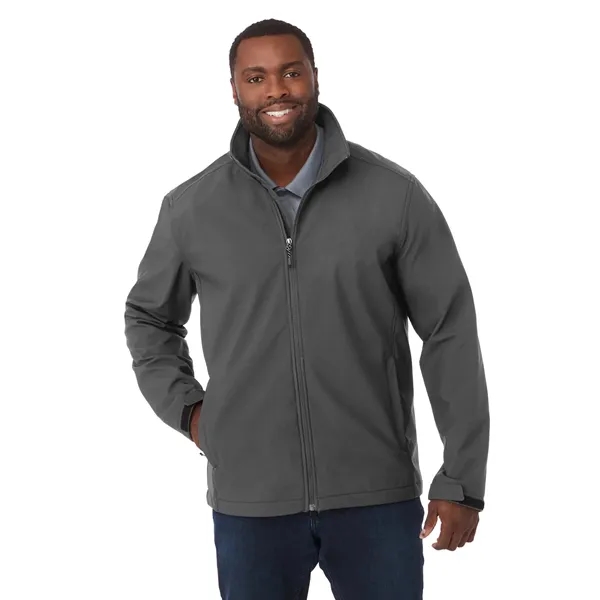 Men's softshell jacket with three-layer construction, ergonomic sleeves and articulated elbows.... from ASI 66887 PCNA / Trimark