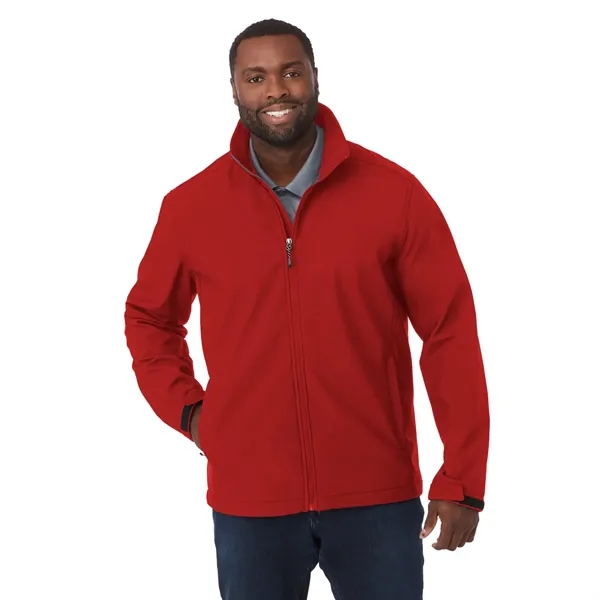Men's softshell jacket with three-layer construction, ergonomic sleeves and articulated elbows.... from ASI 66887 PCNA / Trimark