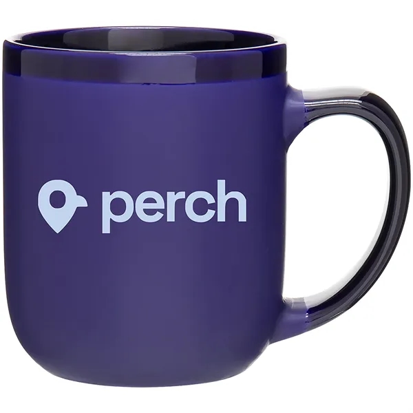 16 oz ceramic mug with matte color exterior, glossy interior, glossy... from ASI 51197 ETS Express, LLC