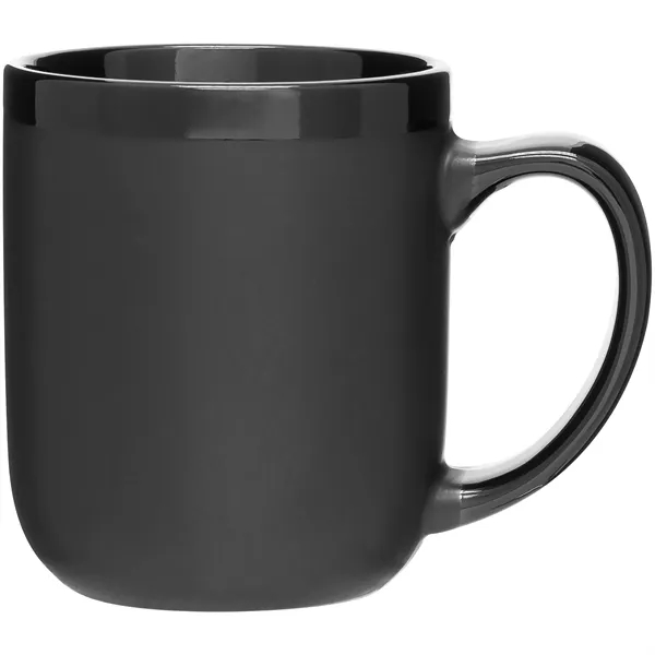 16 oz ceramic mug with matte color exterior, glossy interior, glossy... from ASI 51197 ETS Express, LLC