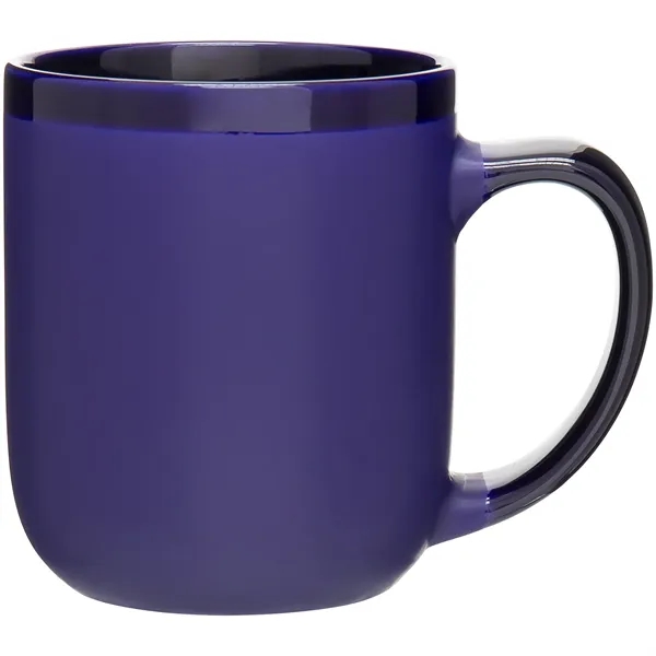 16 oz ceramic mug with matte color exterior, glossy interior, glossy... from ASI 51197 ETS Express, LLC
