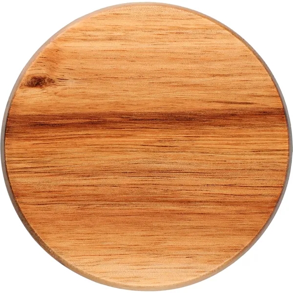 16 oz. ceramic mug with wooden lid and groove design on... from ASI 66887 PCNA / Leeds