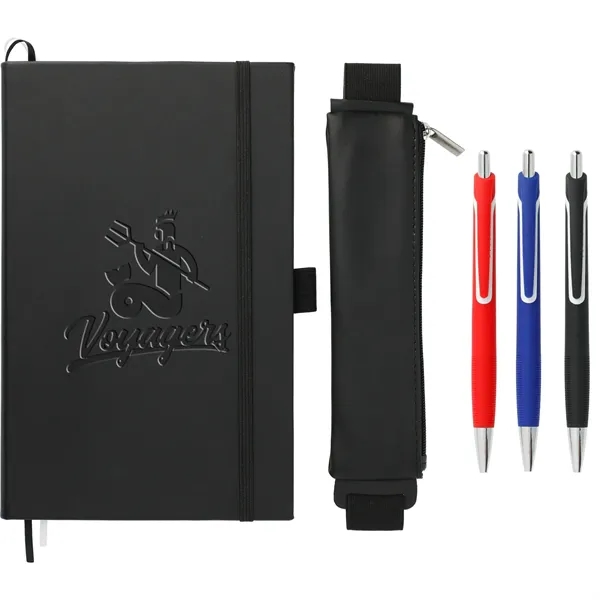 5.5" x 8.5" notebook with zippered pen pouch and three gel... from ASI 66887 PCNA / Leeds