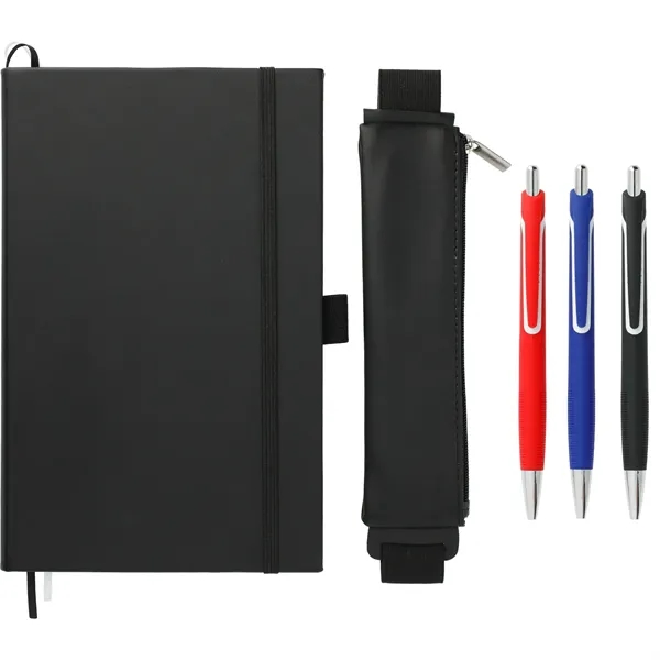 5.5" x 8.5" notebook with zippered pen pouch and three gel... from ASI 66887 PCNA / Leeds