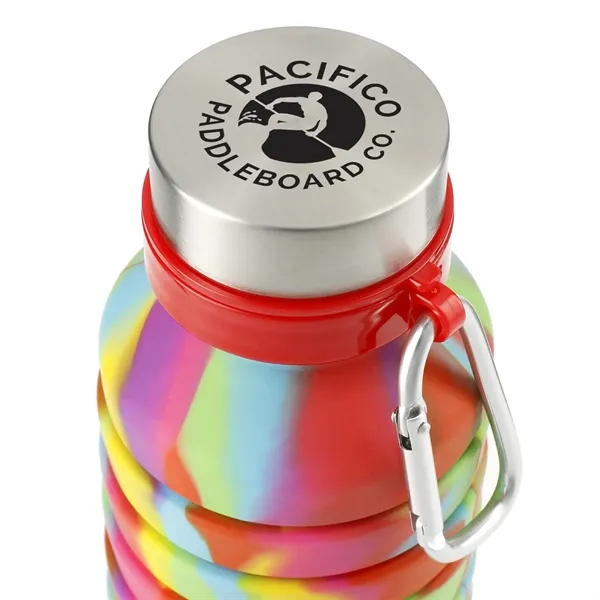 18 oz. collapsible bottle with wide mouth opening and tie-dye design.... from ASI 66887 PCNA / Leeds