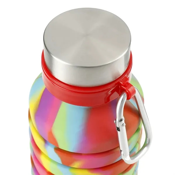 18 oz. collapsible bottle with wide mouth opening and tie-dye design.... from ASI 66887 PCNA / Leeds