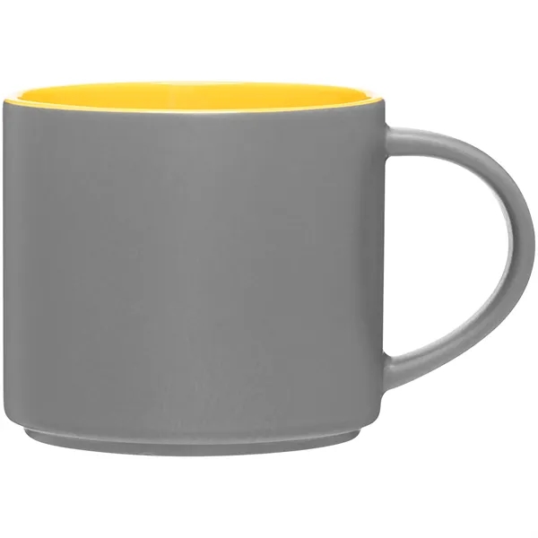 16 oz ceramic mug with handle, matte exterior and glossy interior.... from ASI 51197 ETS Express, LLC