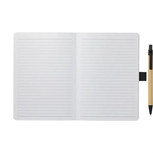 5" x 7" notebook with recycled hard cover, pen loop, elastic... from ASI 66887 PCNA / Bullet