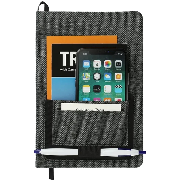 5.5'' x 8.5'' recycled PET notebook with 80 sheets of cream... from ASI 66887 PCNA / Bullet