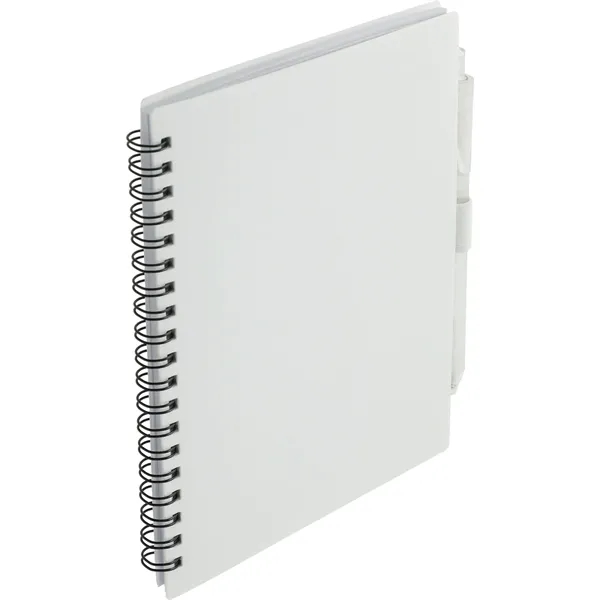 5.5" x 7" recycled spiral notebook with rPET pen.... from ASI 66887 PCNA / Bullet
