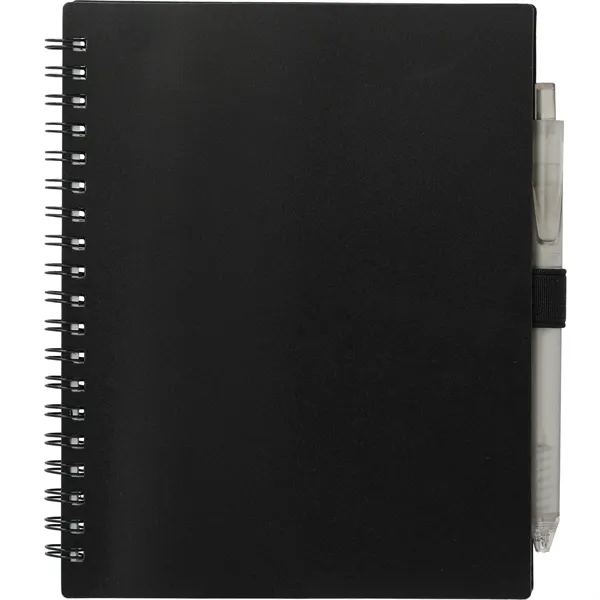 5.5" x 7" recycled spiral notebook with rPET pen.... from ASI 66887 PCNA / Bullet